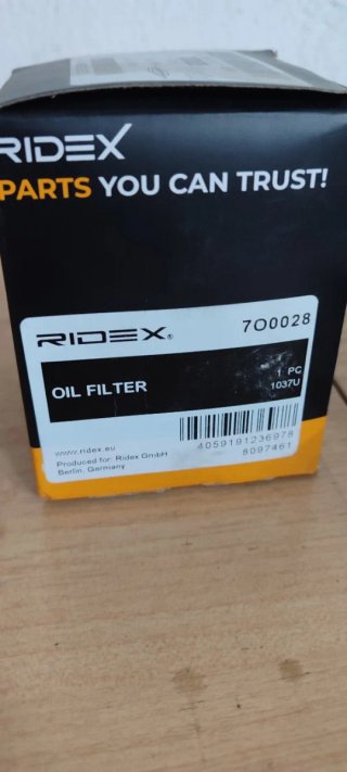 Filtro de Aceite RIDEX para Mazda 3