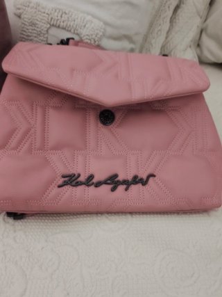 Bolso Karl Lagerfeld rosa acolchado