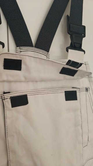 Mono Pioneer T48 Trabajo Gris Blanco Talla M