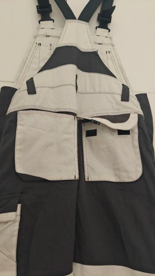 Mono Pioneer T48 Trabajo Gris Blanco Talla M