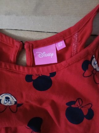 Mono corto niña Minnie Mouse rojo