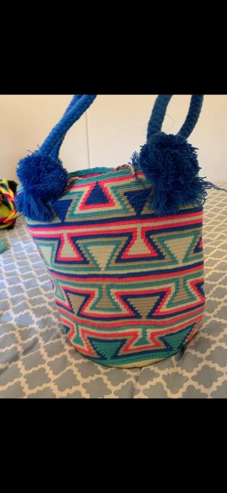 Bolso artesanal Guajiro tejido a mano