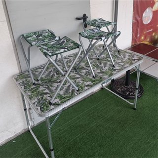 Mesa y 2 Sillas Plegables Camping