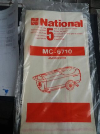 Bolsas aspirador National MC-6710 originales 5 ud
