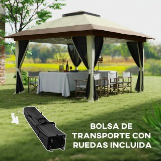 Cenador Plegable 3,6x3,6m con Laterales