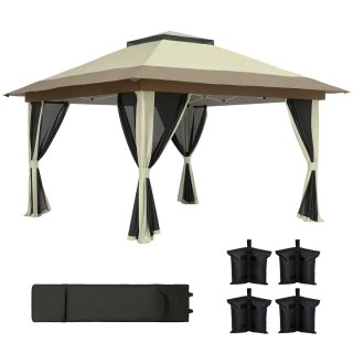Cenador Plegable 3,6x3,6m con Laterales