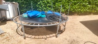 Cama elástica 2,5m con red de segurida