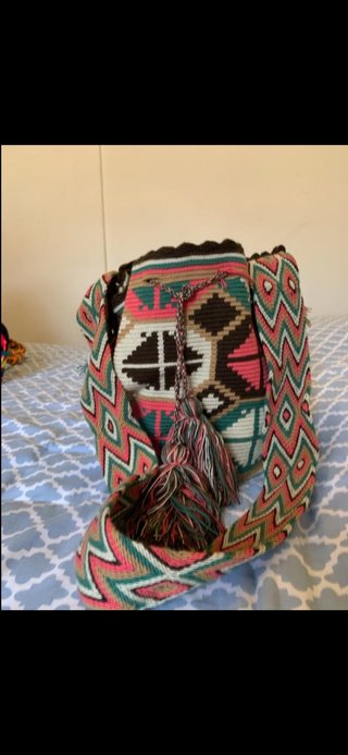 Bolso artesanal Guajiro tejido a mano