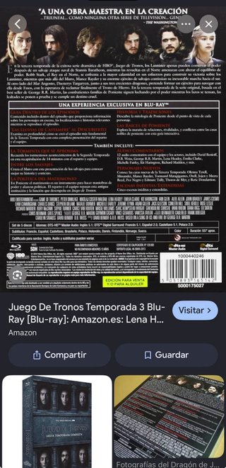 Juego de Tronos Blu-ray Temporadas 1-5