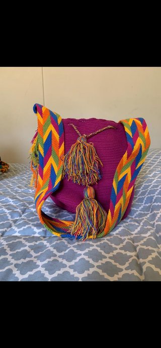 Bolso artesanal Guajiro tejido a mano