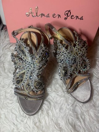 Sandalias Alma en Pena Tacon Brillantes