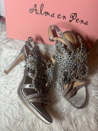 Sandalias Alma en Pena Tacon Brillantes