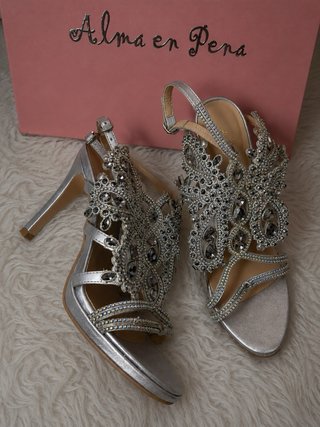 Sandalias Alma en Pena Tacon Brillantes