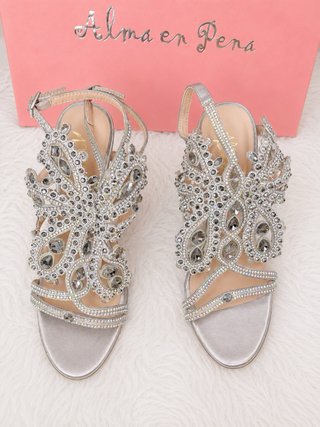Sandalias Alma en Pena Tacon Brillantes