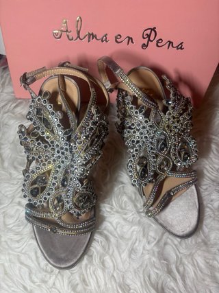 Sandalias Alma en Pena Tacon Brillantes