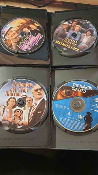 Lote 4 DVDs Agatha Christie Miss Marple