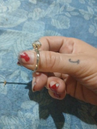 Anillo de compromiso oro y plata