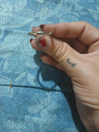 Anillo de compromiso oro y plata