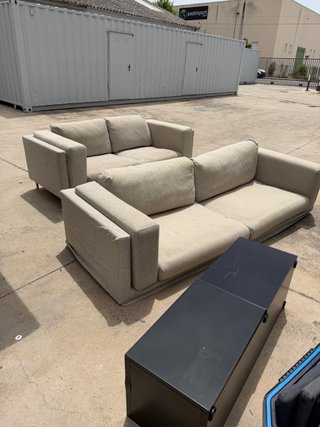 Sofá de 3 plazas beige