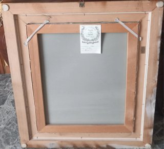 Quadro donna con fiori