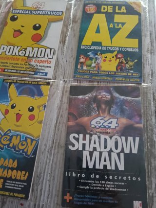 Lote Guías Nintendo 64: Pokémon, Zelda, Mario