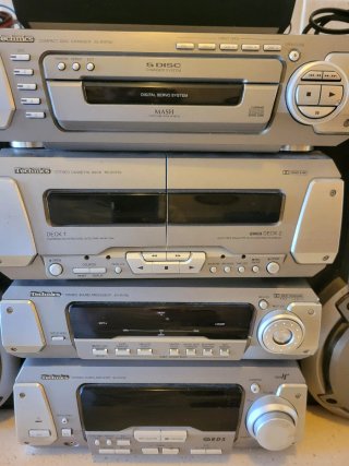 Equipo de música Technics plata/negro