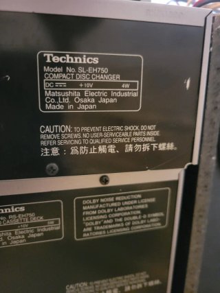 Equipo de música Technics plata/negro
