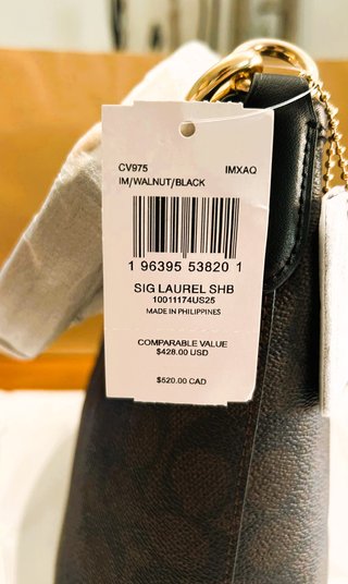 Bolso Coach Laurel Marrón y Negro