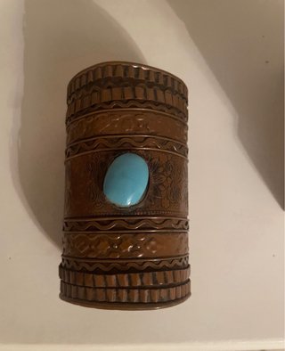 Bracciale rame pietra turchese