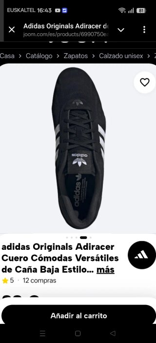 Adidas Adiracer Cuero Zapatillas