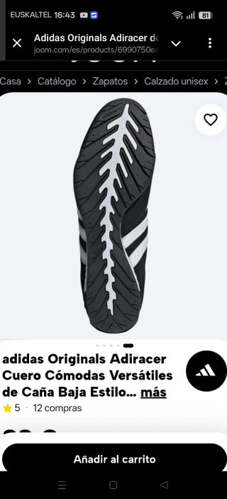 Adidas Adiracer Cuero Zapatillas