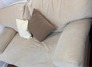 Sofá cama 1.35m tela marrón