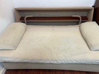 Sofá cama 1.35m tela marrón