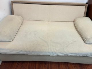 Sofá cama 1.35m tela marrón