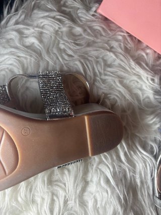 Sandalias Alma en Pena Plata Brillantes