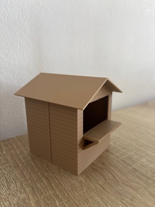 Quiosque miniatura madeira escala 1:32