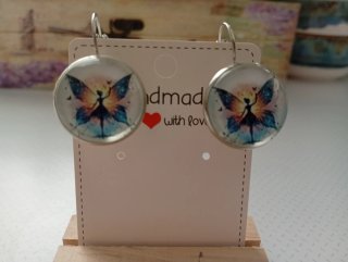 Conjunto Pendientes 2€ unidad redondos con flores