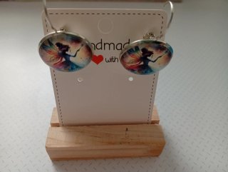 Conjunto Pendientes 2€ unidad redondos con flores