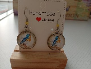 Conjunto Pendientes 2€ unidad redondos con flores