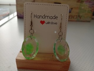 Conjunto Pendientes 2€ unidad redondos con flores