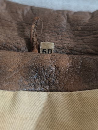 Chaqueta cuero aviador parches