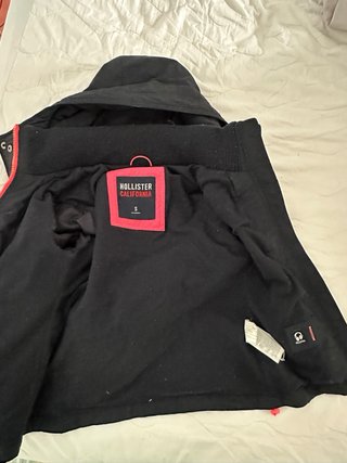 Anorak Hollister Negro /azul oscuro