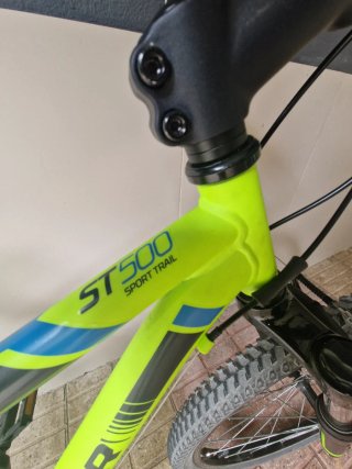 Bicicleta Rockrider ST500 24 Verde lima