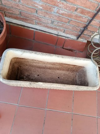 Jardinera de piedra rústica (2 unidades)