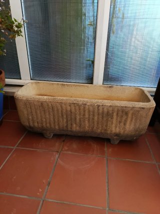 Jardinera de piedra rústica (2 unidades)