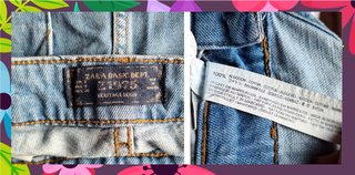 Peto vaquero Zara Talla S