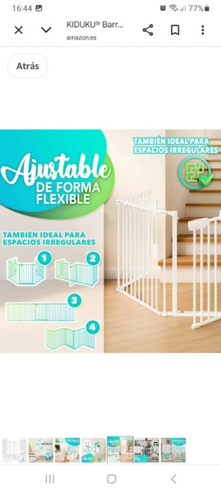 Barrera seguridad niños 3 metros
