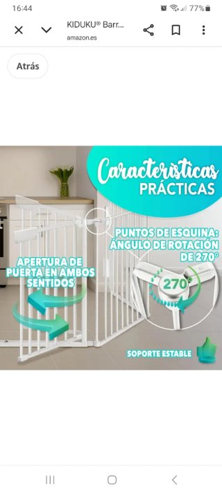 Barrera seguridad niños 3 metros