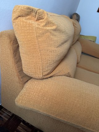 Sofá cama 2 plazas amarillo 1.80m
