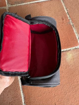 Bolsa manillar bici gris